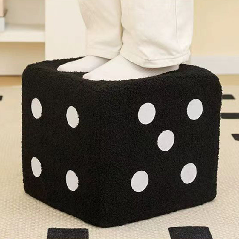 Chic Square Ottoman in Cozy Fleece for Any Space
