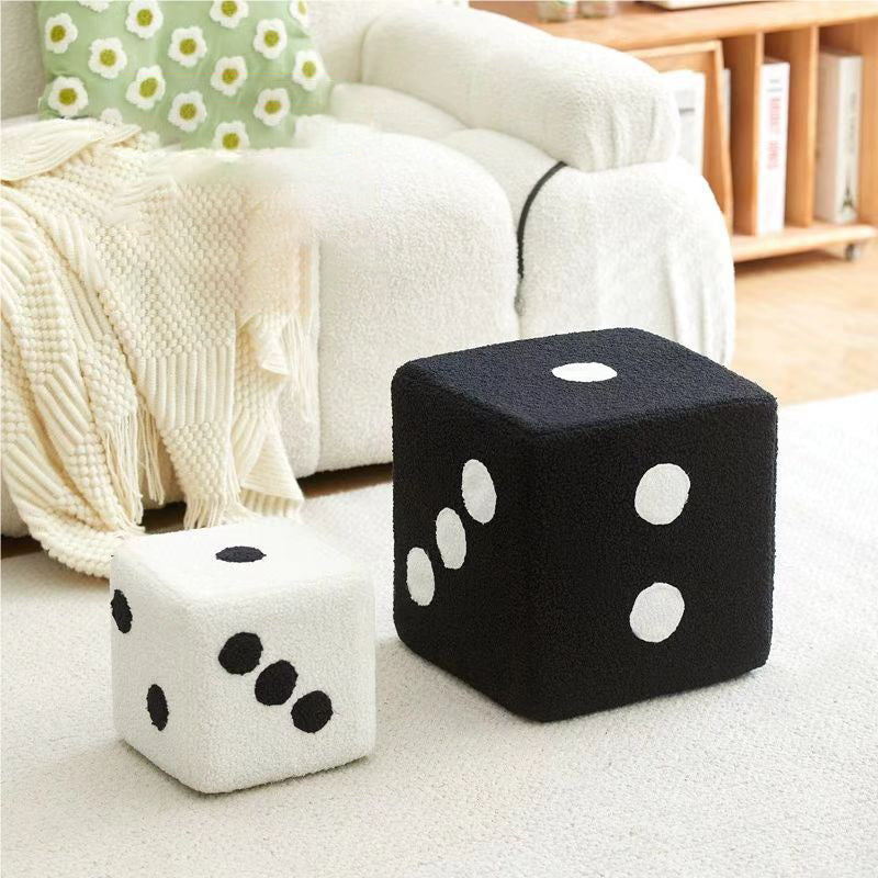 Chic Square Ottoman in Cozy Fleece for Any Space