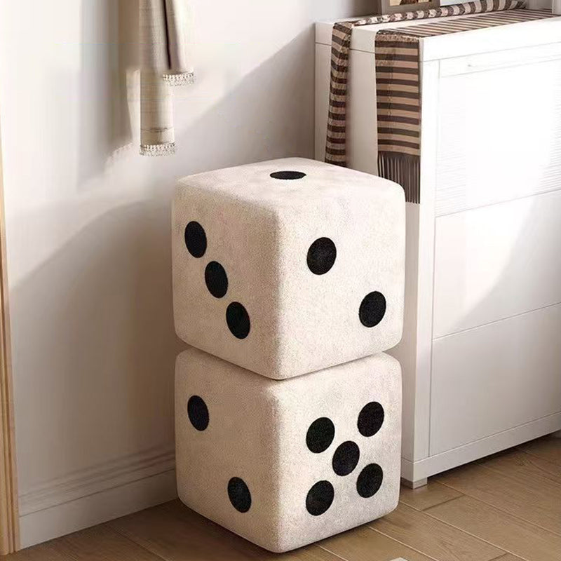 Chic Square Ottoman in Cozy Fleece for Any Space