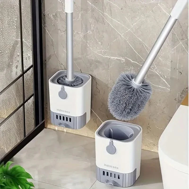 Contemporary Toilet Cleaning Kit with Stainless Steel Design