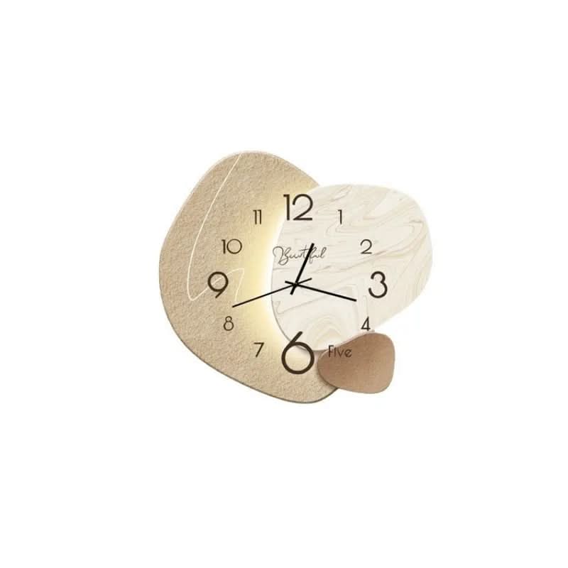 Elegant Round Wall Clock with Silent Quartz Mechanism