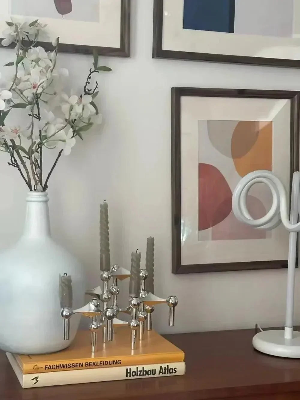 Sculptural Candle Stand – Modern Minimalist Design for Home