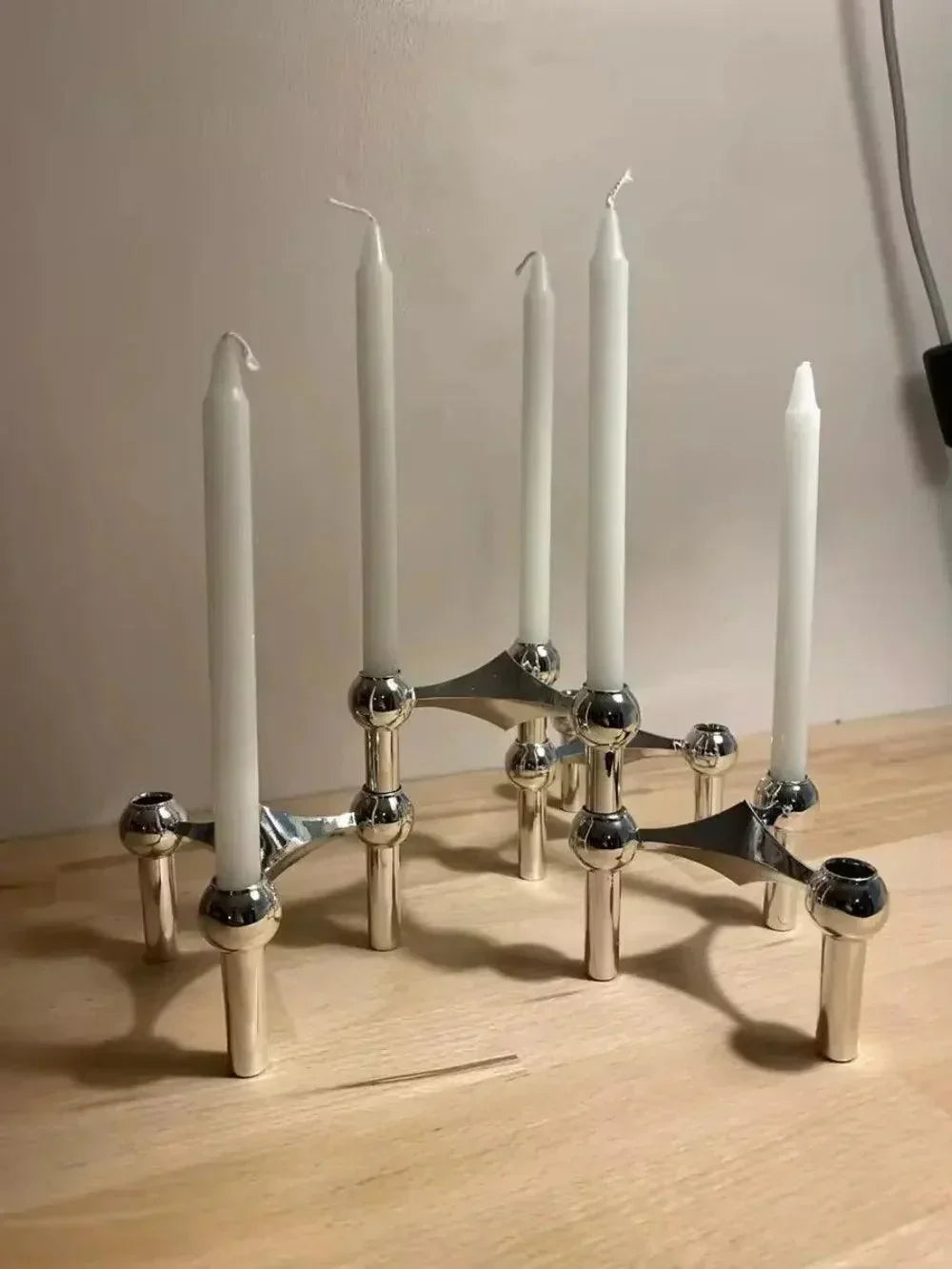 Sculptural Candle Stand – Modern Minimalist Design for Home