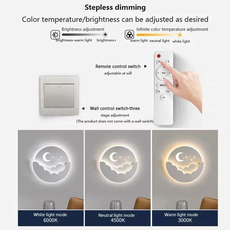 Celestial Dreams LED Wall Fixture - Enchanting Night Light