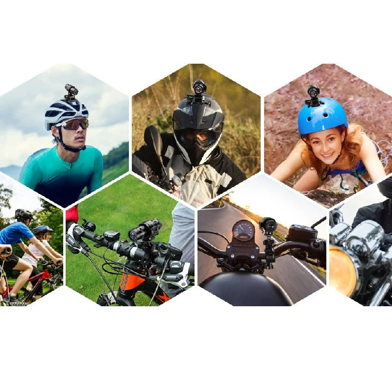 HD 1080P Motorcycle Helmet Cam with Wide Field of View