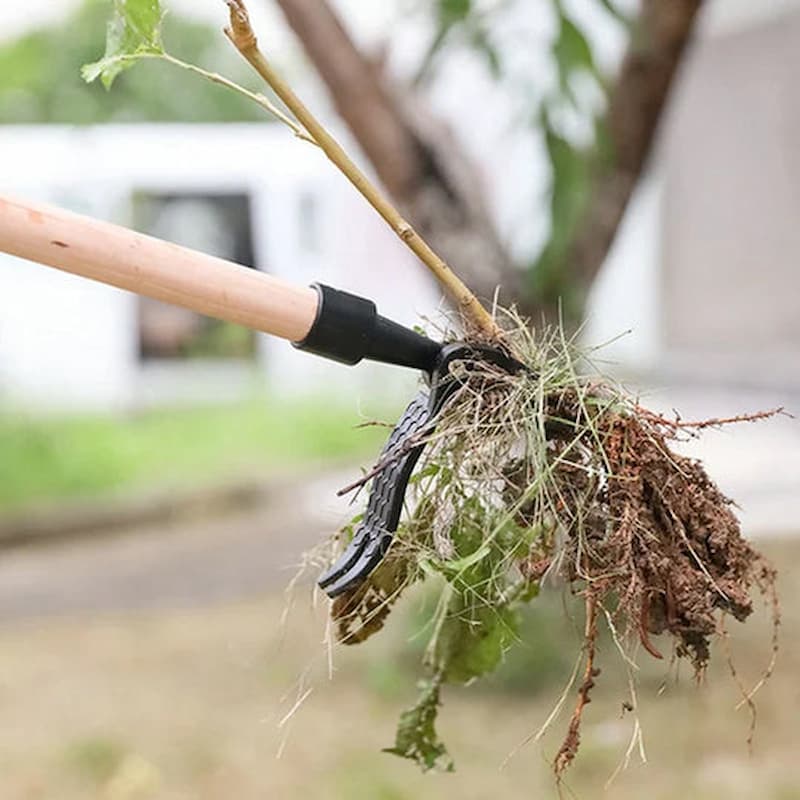 Effortless Weed Removal Tool with Root Grip for Tough Soil and Lawns
