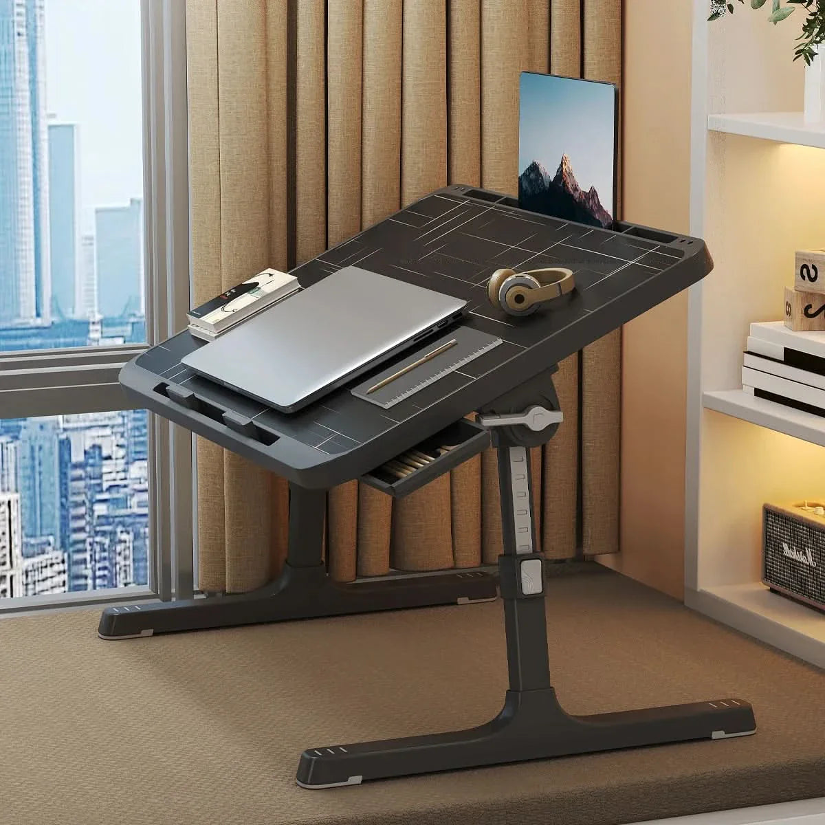 Adjustable Laptop Tray Desk for Work and Home Use