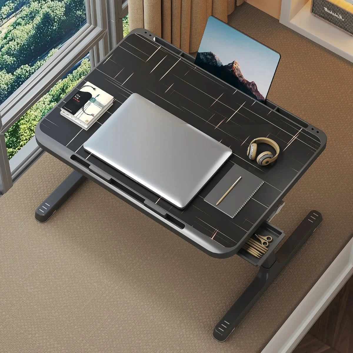 Adjustable Laptop Tray Desk for Work and Home Use
