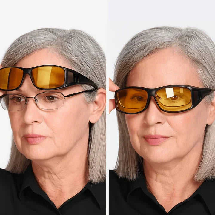 Night Driving Glasses | Glare Protection | Completely Blocks Side Light