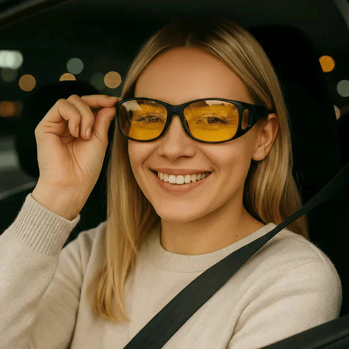 Night Driving Glasses | Glare Protection | Completely Blocks Side Light