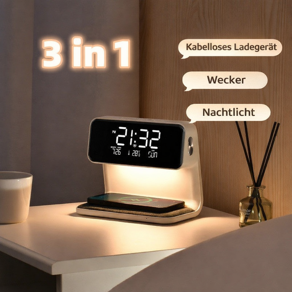 Night Lamp | Bedside Charging Station | Wake-Up Light