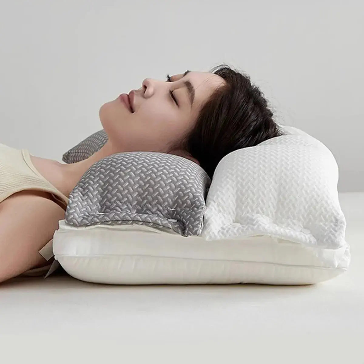 Neck Pillow with Contour Support and Pressure Relief