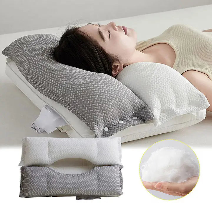 Neck Pillow with Contour Support and Pressure Relief