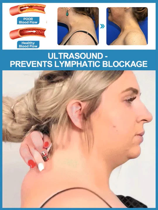 Wireless Neck Massage Device | Ultrasound Lymphatic Drainage Aid
