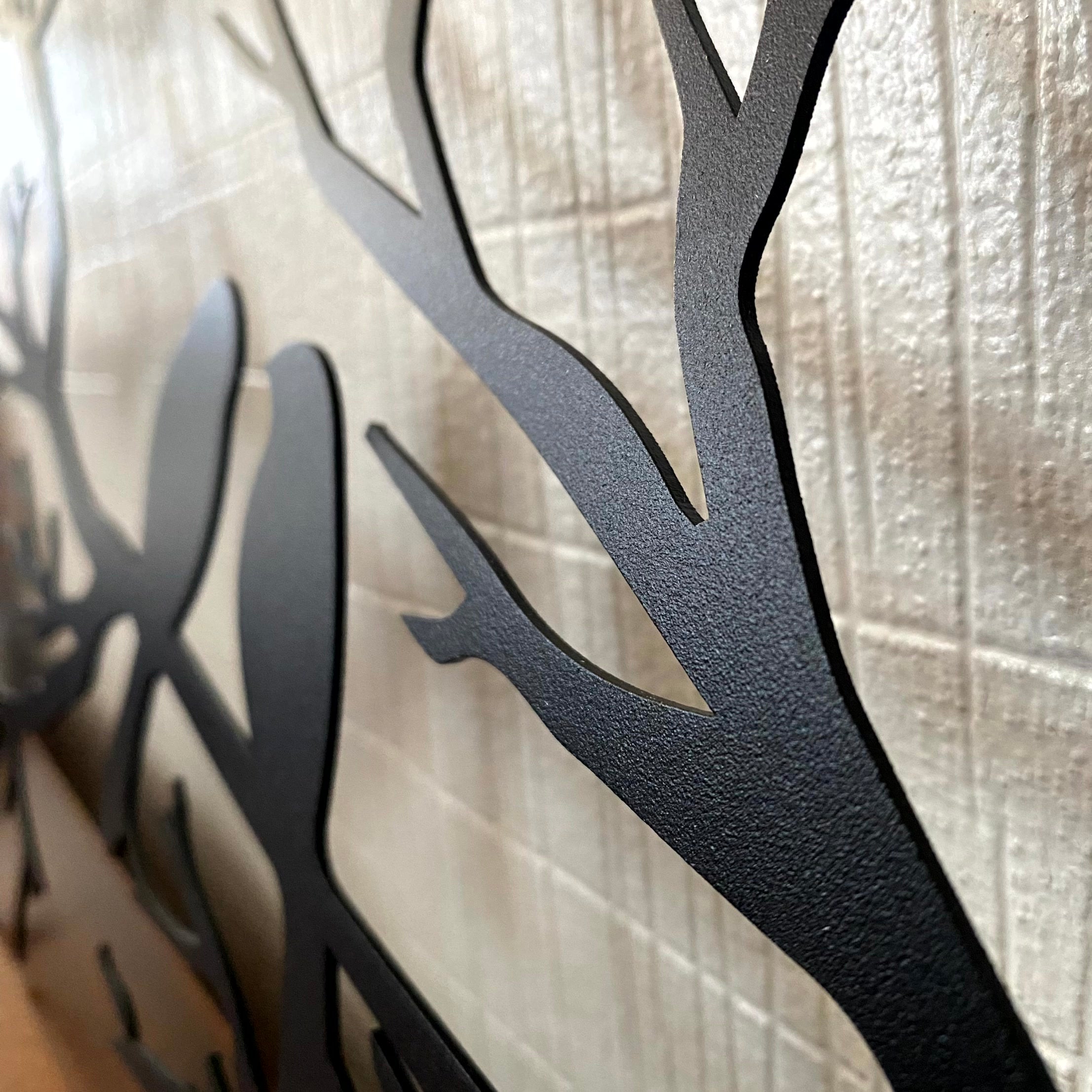 Elegant Black Geometric Bird Wall Art for Modern Spaces