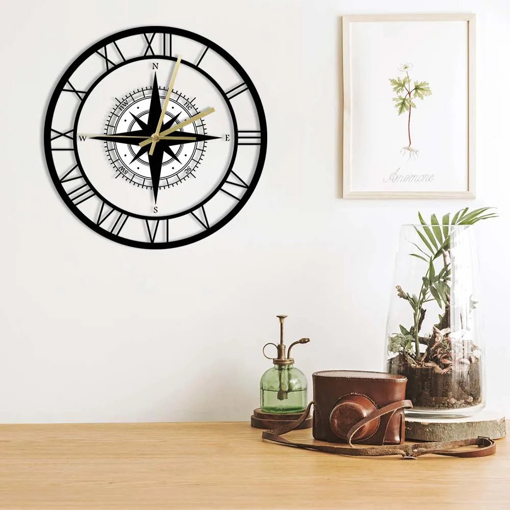 Maritime-Inspired Silent Wall Clock for Indoor Spaces