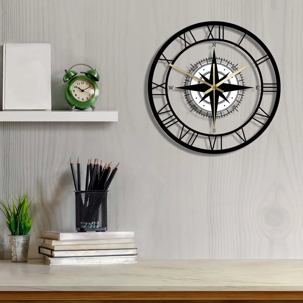 Maritime-Inspired Silent Wall Clock for Indoor Spaces