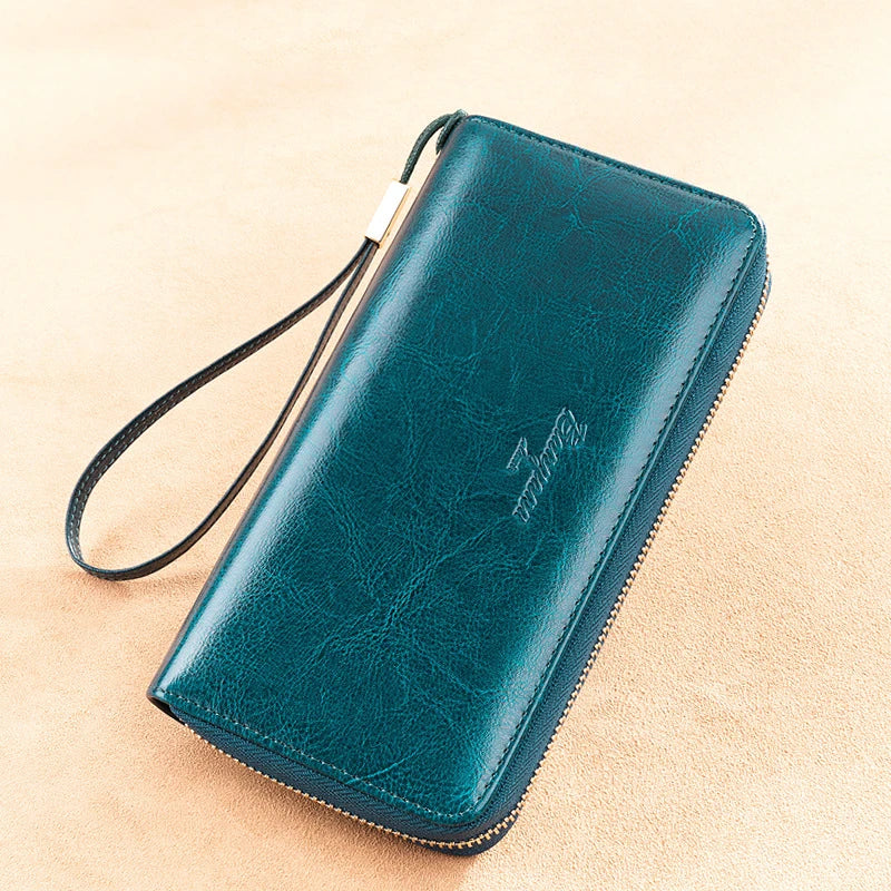 Elegance and Security – The LuxeGuard Travel Wallet with Phone Pocket