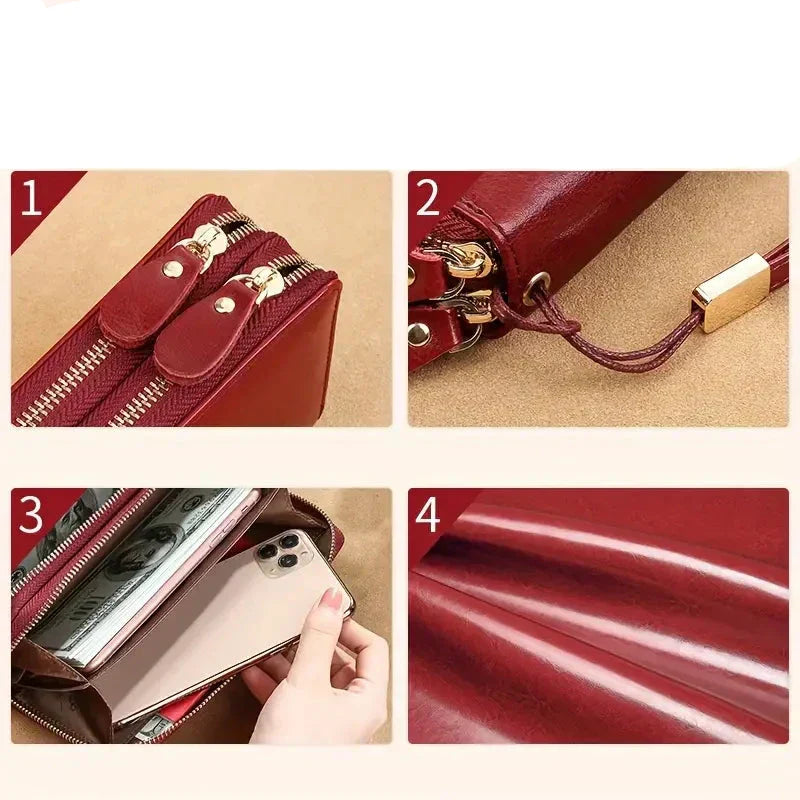 Elegance and Security – The LuxeGuard Travel Wallet with Phone Pocket
