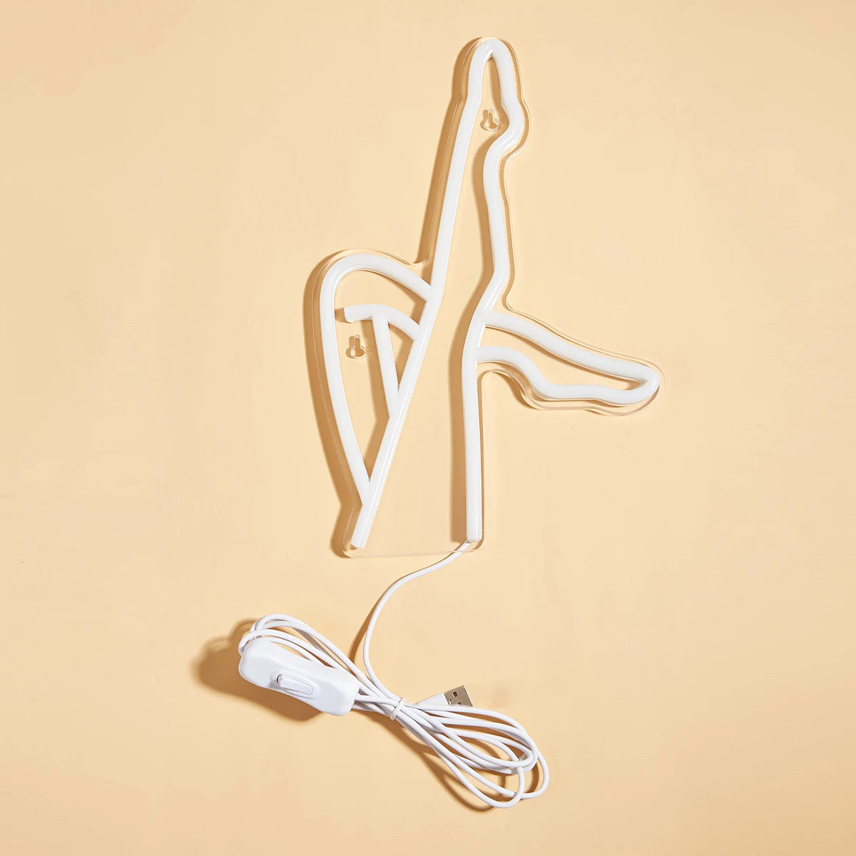 Chic Pink LED Neon Wall Light - USB Powered Décor