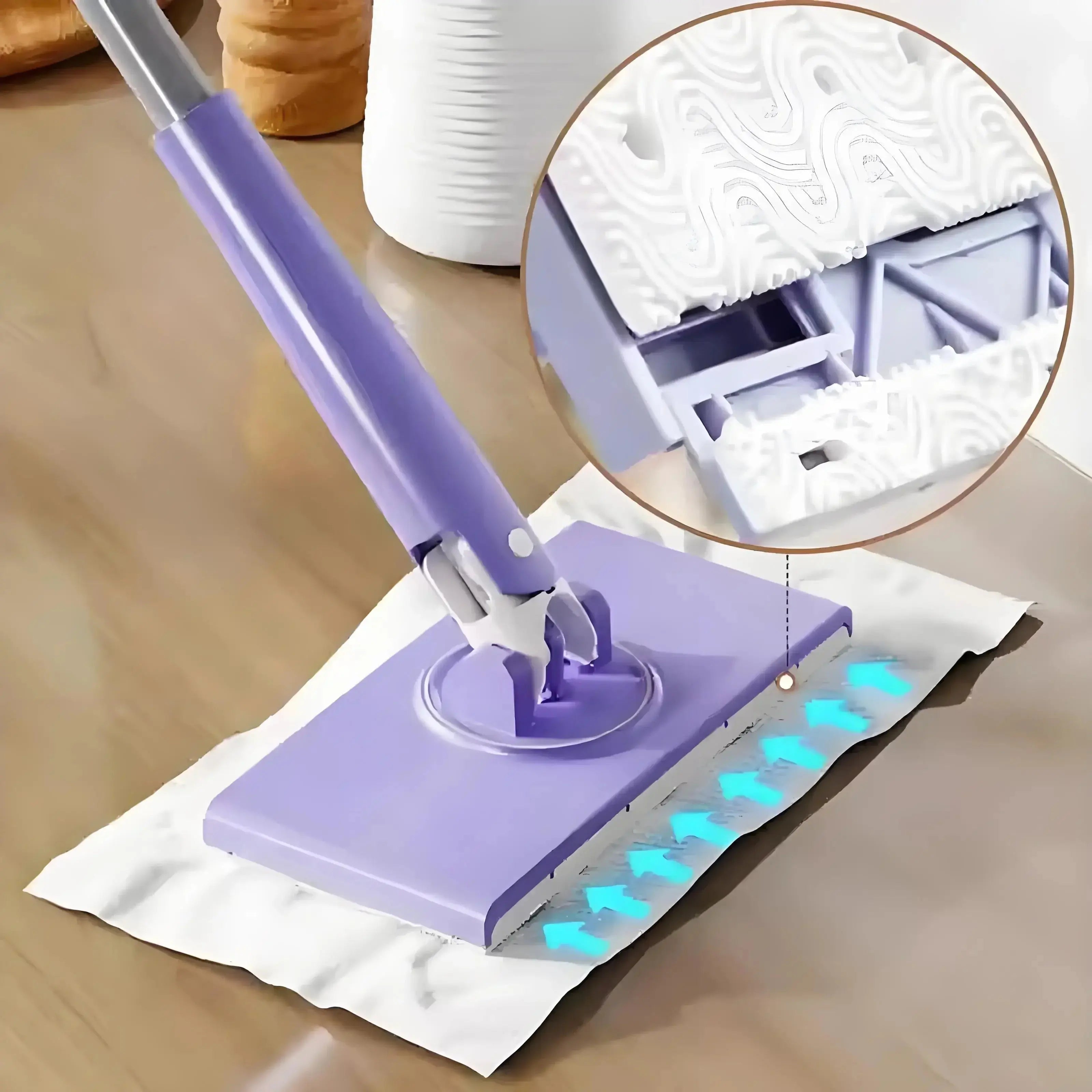 Mini Mop with 360° Rotation and Press Feature – Hands-Free Floor Cleaner