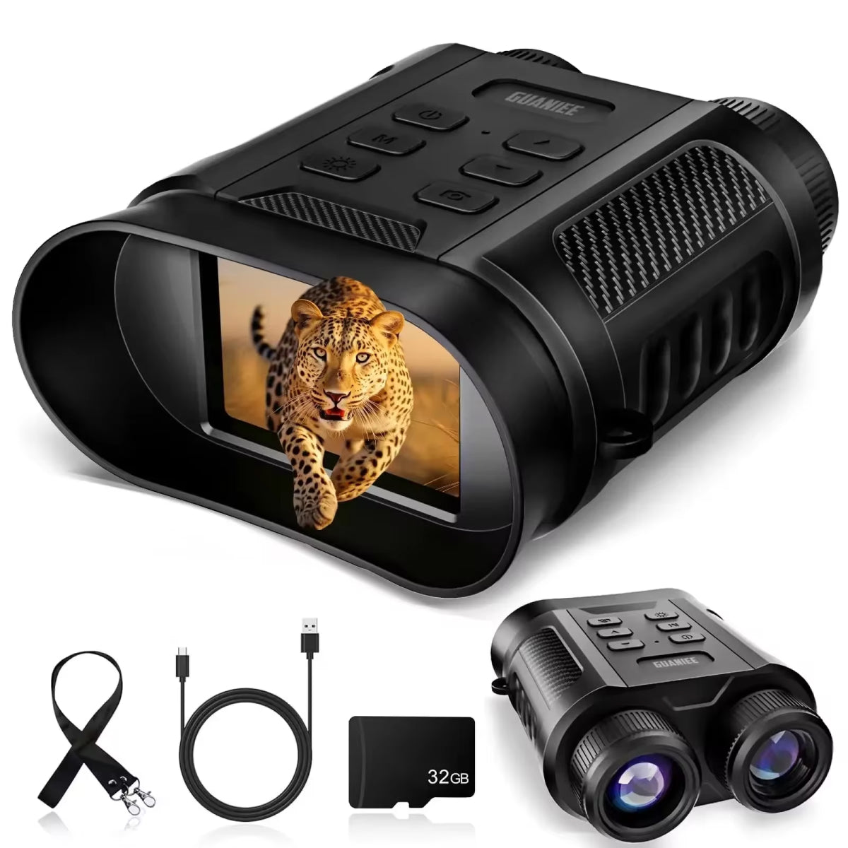 Enhanced Night Vision Binoculars with Infrared Recording