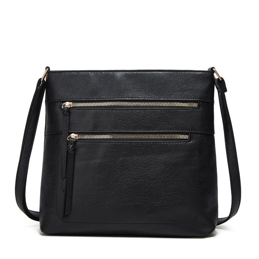 Luxe Leather Crossbody Purse - Stylish and Compact