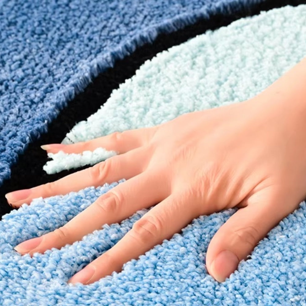 SoftWave Indoor Bath Mat with Non-Slip Base