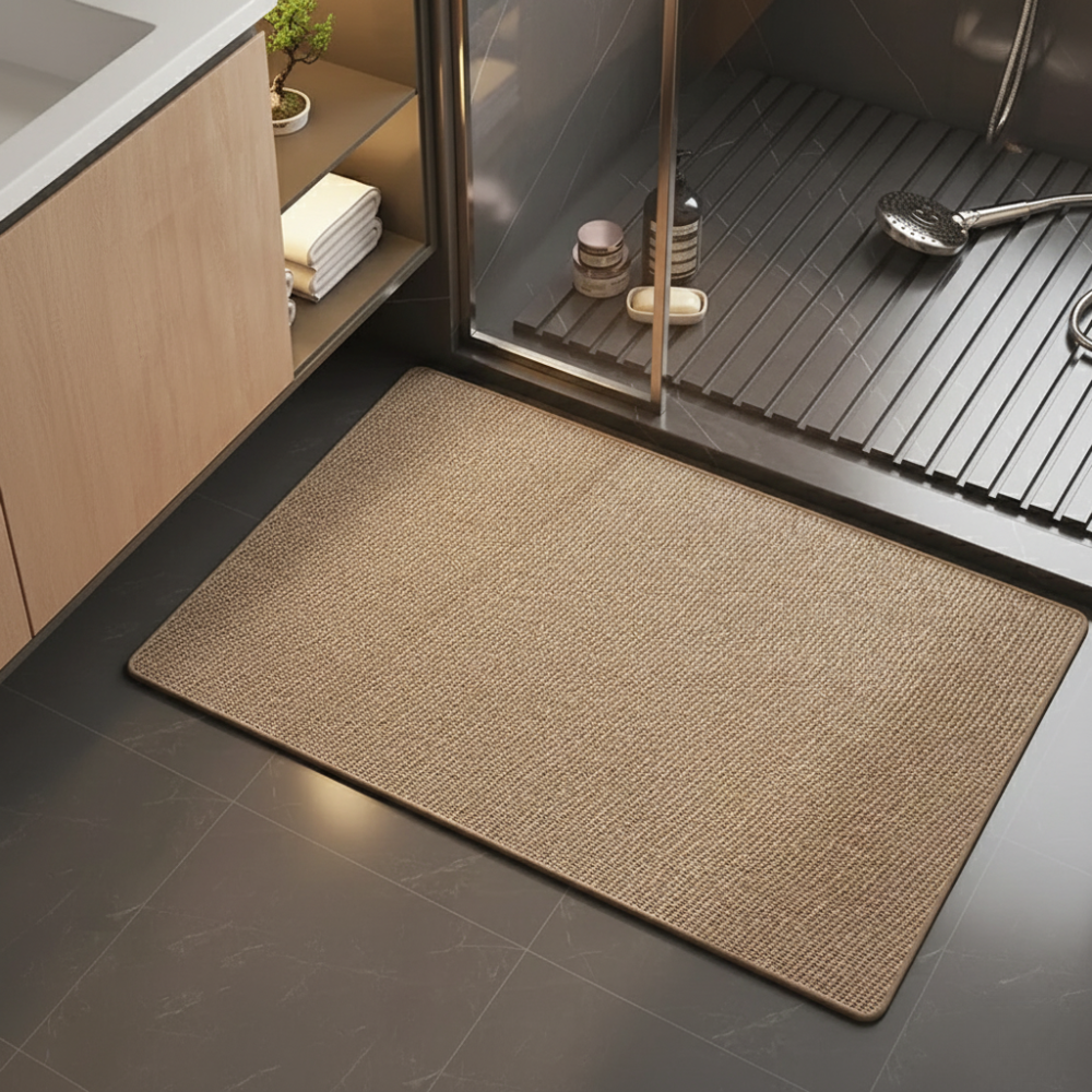 Ultra-Absorbent Non-Slip Bath Mat with Rubber Base