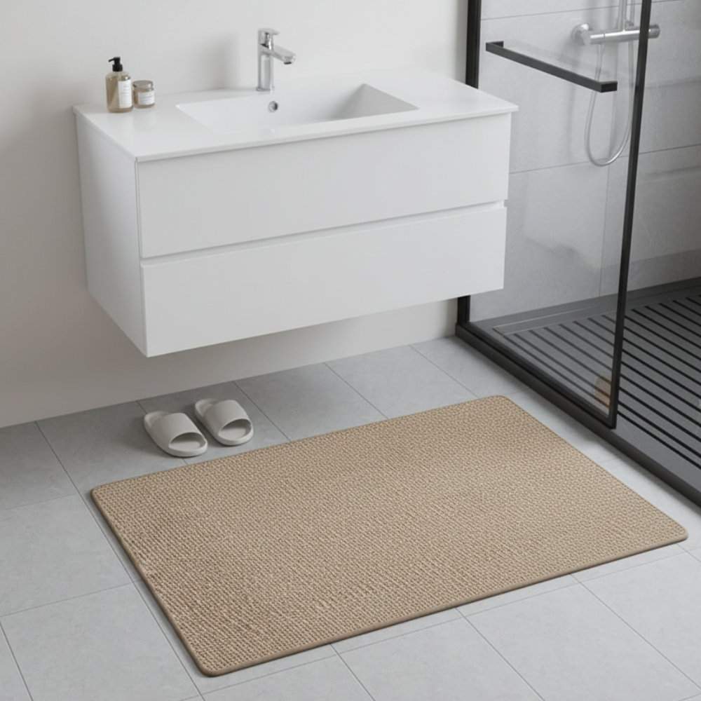 Ultra-Absorbent Non-Slip Bath Mat with Rubber Base