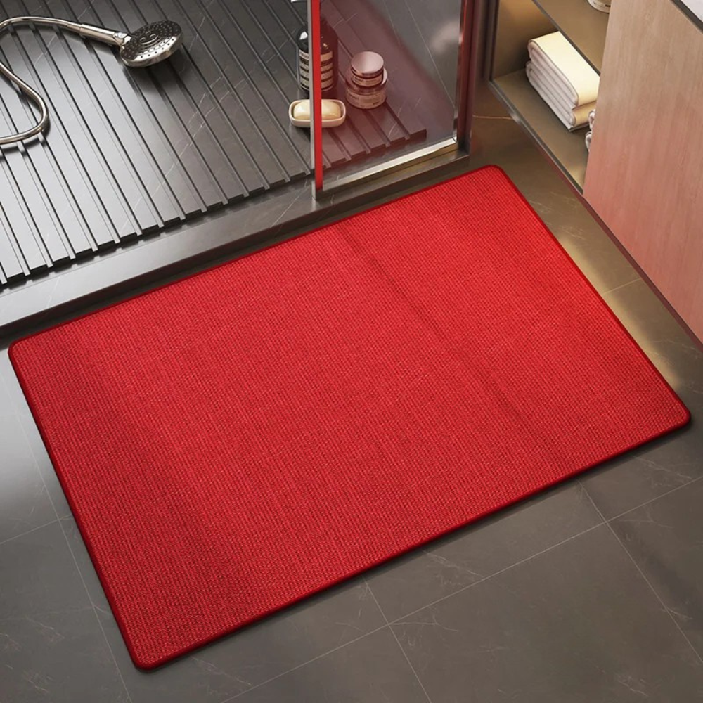 Ultra-Absorbent Non-Slip Bath Mat with Rubber Base