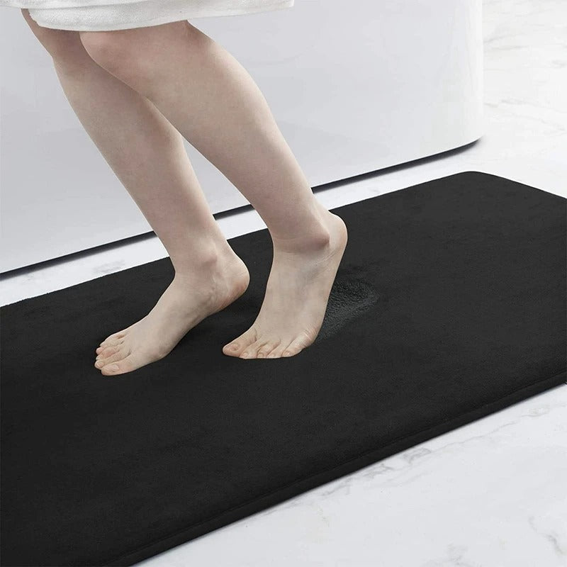 Luxurious Comfort Bath Mat with Non-Slip Backing - Multiple Sizes