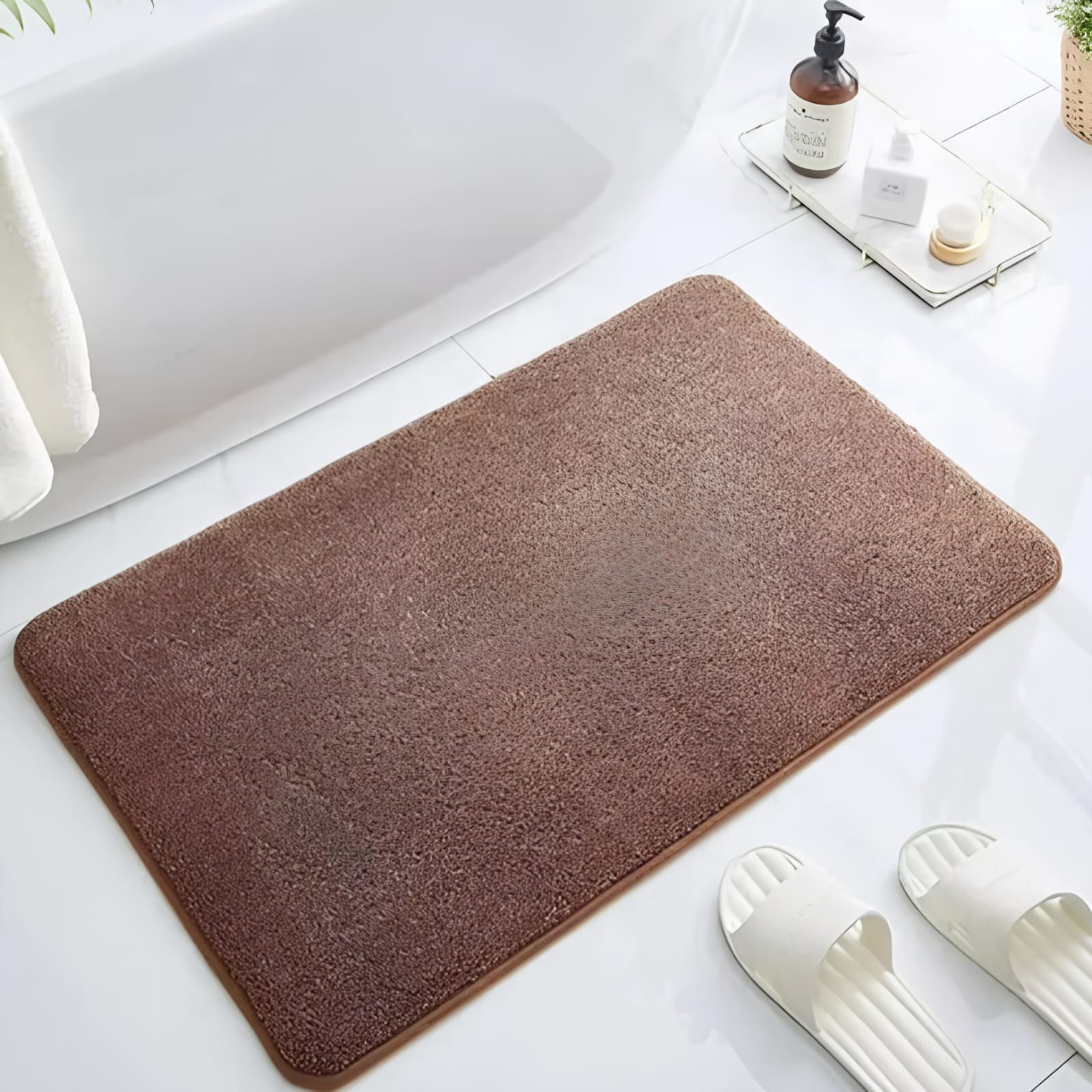 Luxurious Comfort Bath Mat with Non-Slip Backing - Multiple Sizes