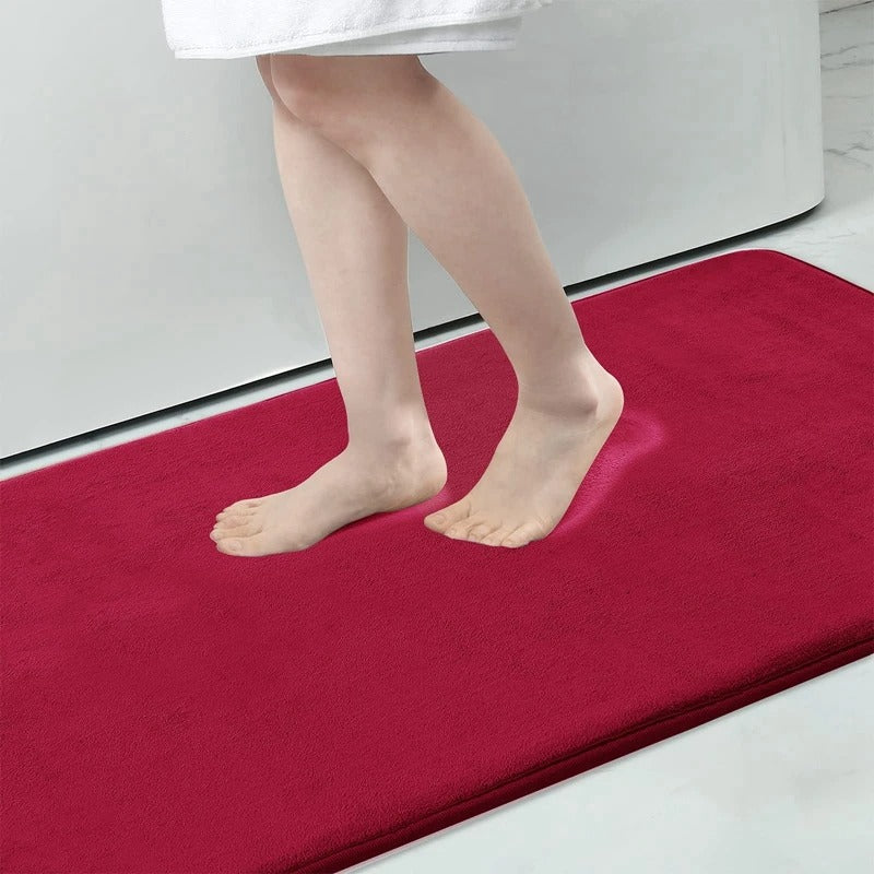 Luxurious Comfort Bath Mat with Non-Slip Backing - Multiple Sizes