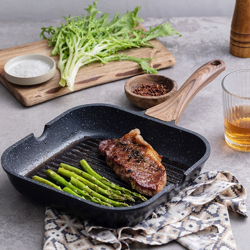 Healthy Cooking Square Grill Pan with Advanced Nonstick Surface