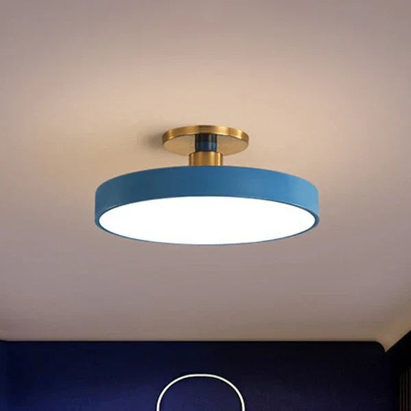 Serene Aura LED Ceiling Fixture with Modern Round Shape
