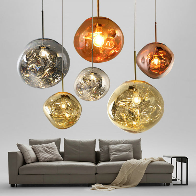 LumiSphere Glass Hanging Light - Modern Scandinavian Design