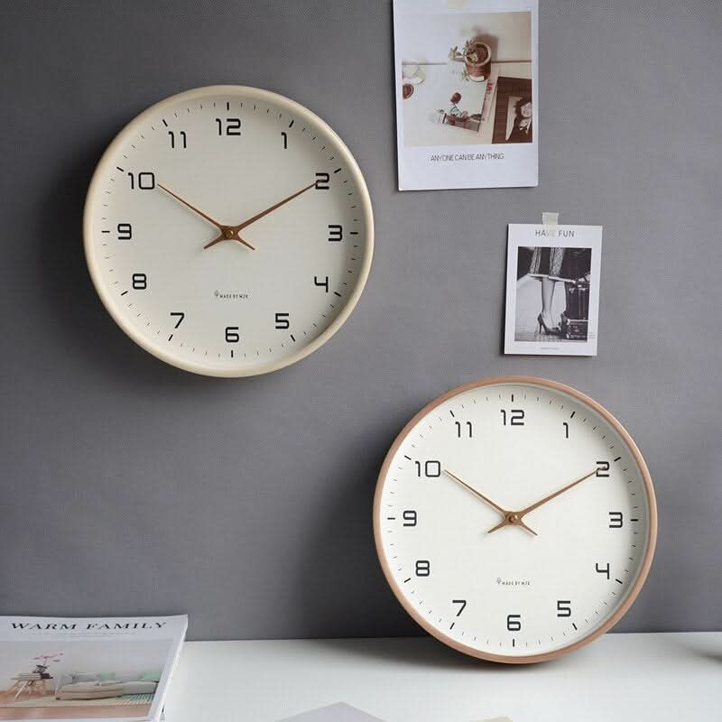CalmTime - Elegant Silent Wooden Wall Clock for Modern Spaces
