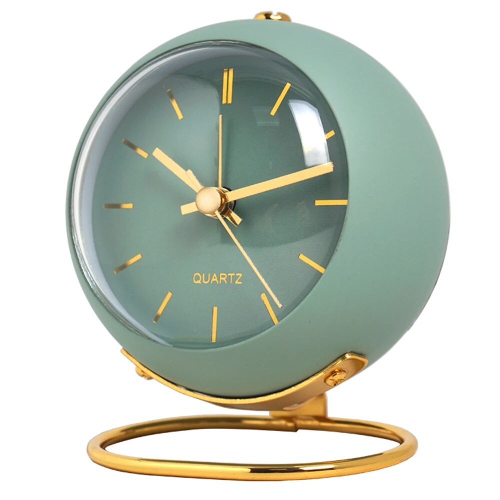 Sleek Metal Desk Clock – Stylish Timepiece with Night Glow