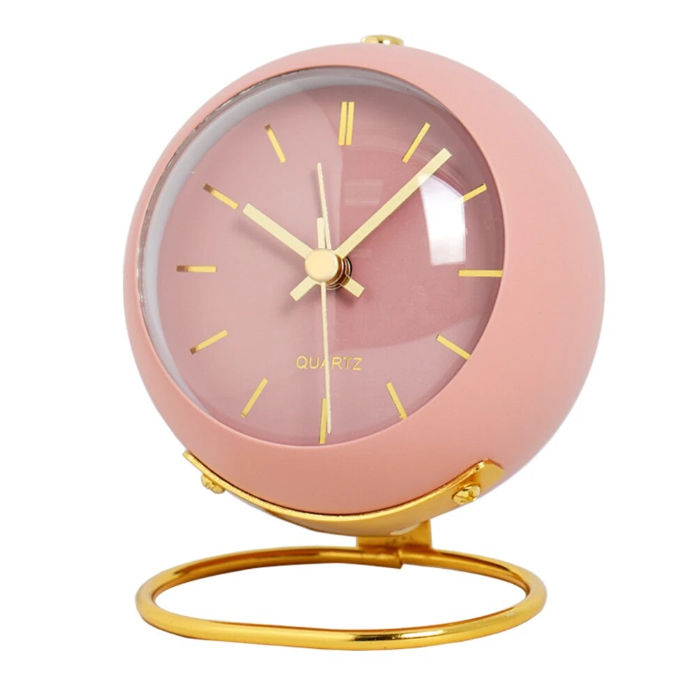 Sleek Metal Desk Clock – Stylish Timepiece with Night Glow
