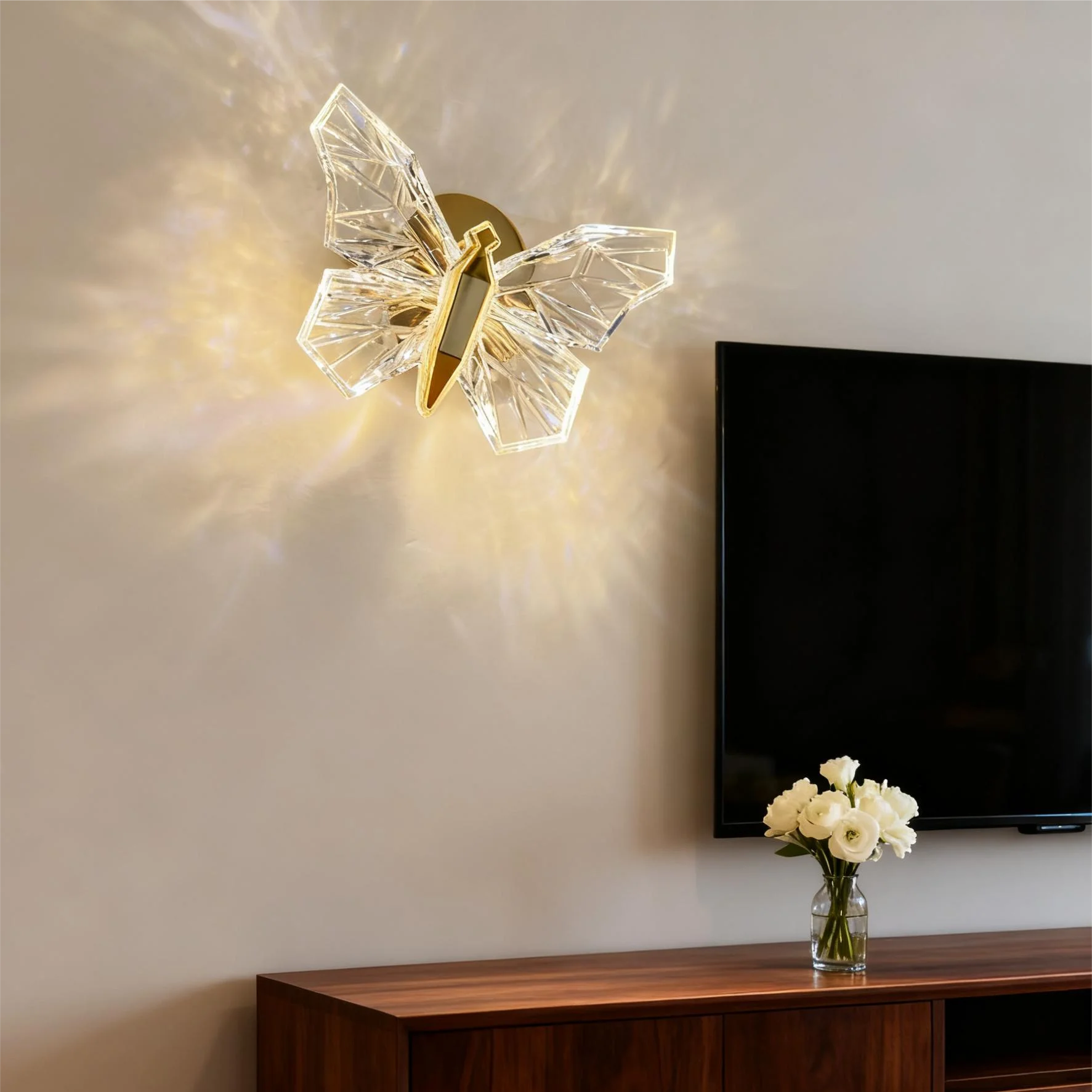 Serenity Glow Modern LED Wall Light – Stylish Metal & Acrylic Fixture