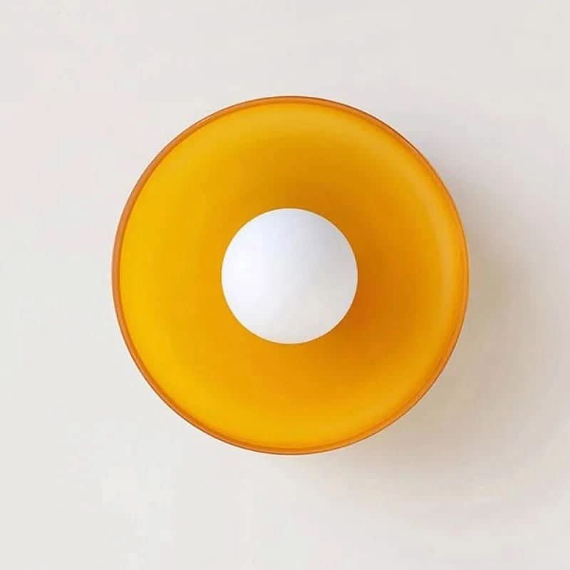 Elegant Flush Mount Ceiling Light - LED-Compatible Nordic Glass Design