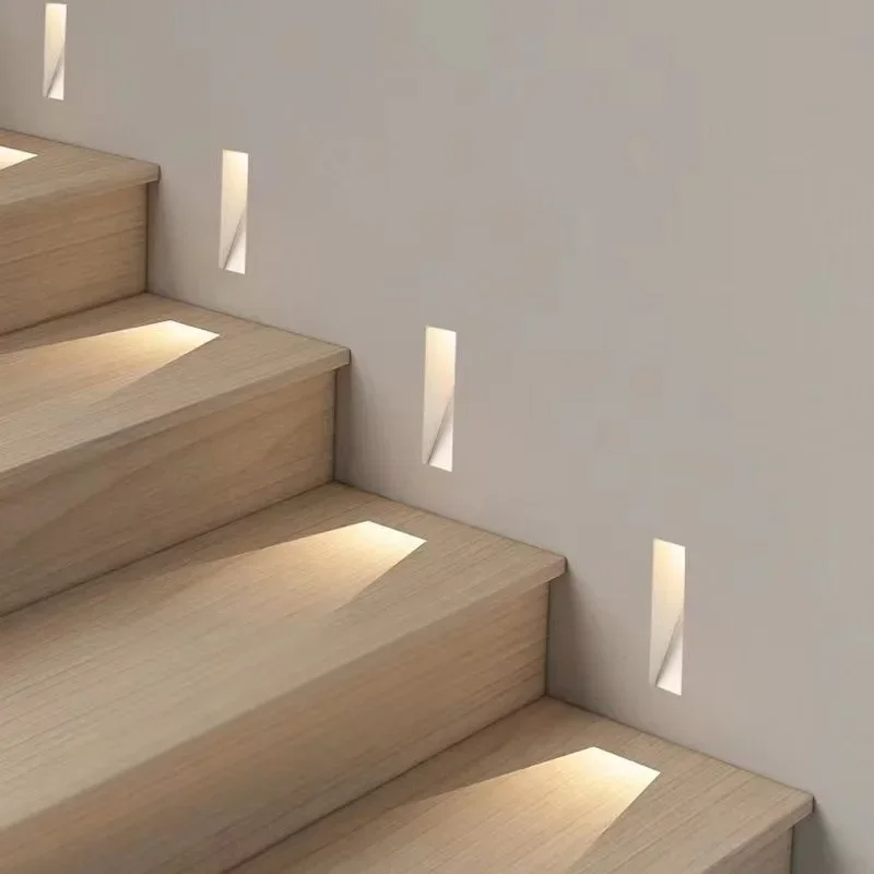 Elegant LED Wall Light with Motion Sensor for Stairs and Hallways