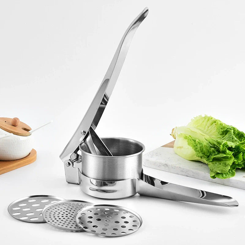 Premium Stainless Steel Vegetable Masher – Customizable Mashing Tool for Perfectly Smooth Results