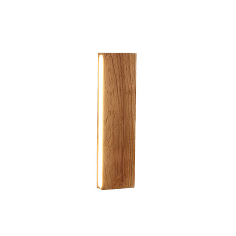 NatureGlow Solid Wood LED Wall Fixture – Minimalist Charm