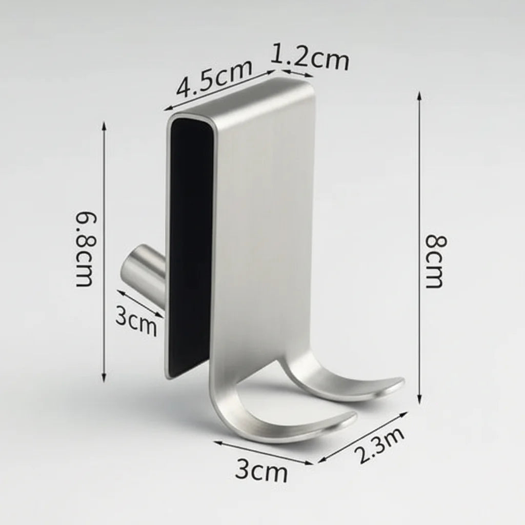 Stainless Steel Shower Hooks for Frameless Glass Doors