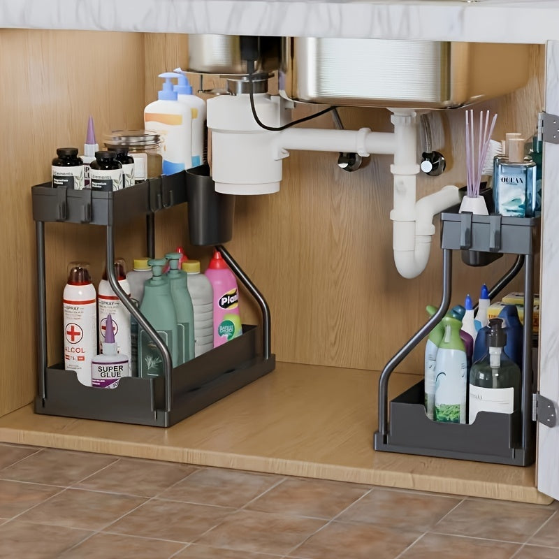 Space-Saving Drawer Organizer for Kitchen and Bathroom