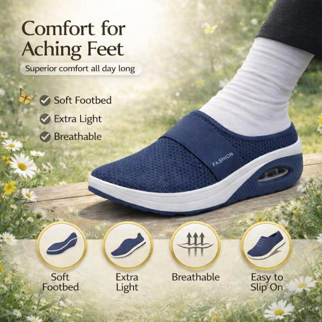 Breathable Mesh House Slippers | Easy Slip-On Design