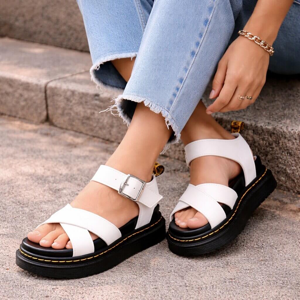 Orthopedic Sandals with Platform Sole | Adjustable Straps
