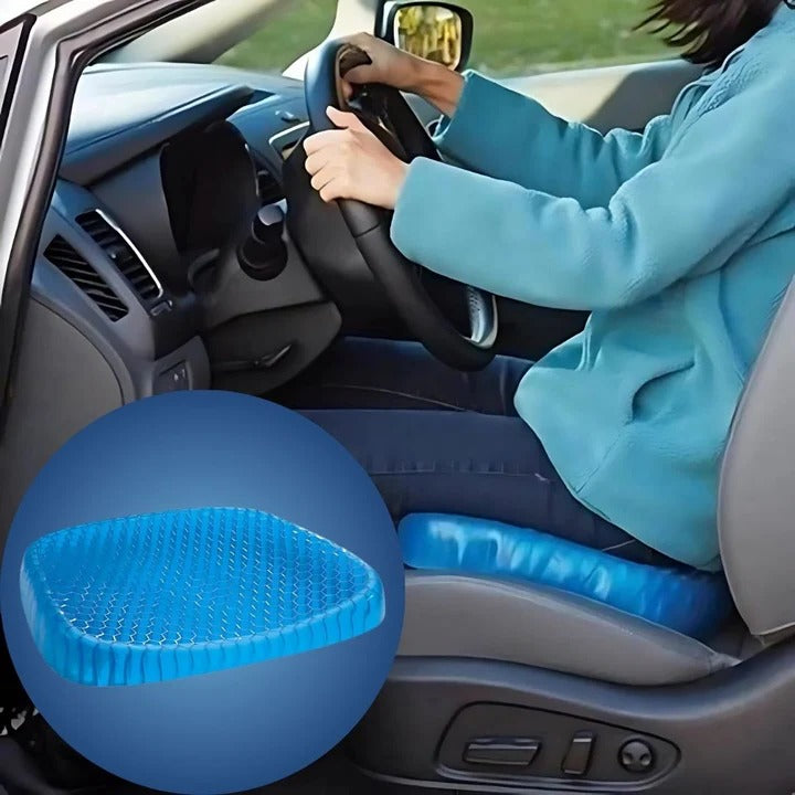 Orthopedic Gel Seat Cushion | Breathable Honeycomb Design | Pressure Relief Comfort
